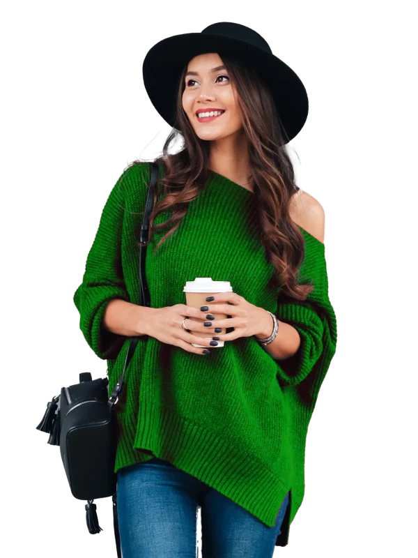 Long knitted sweater - Image 2