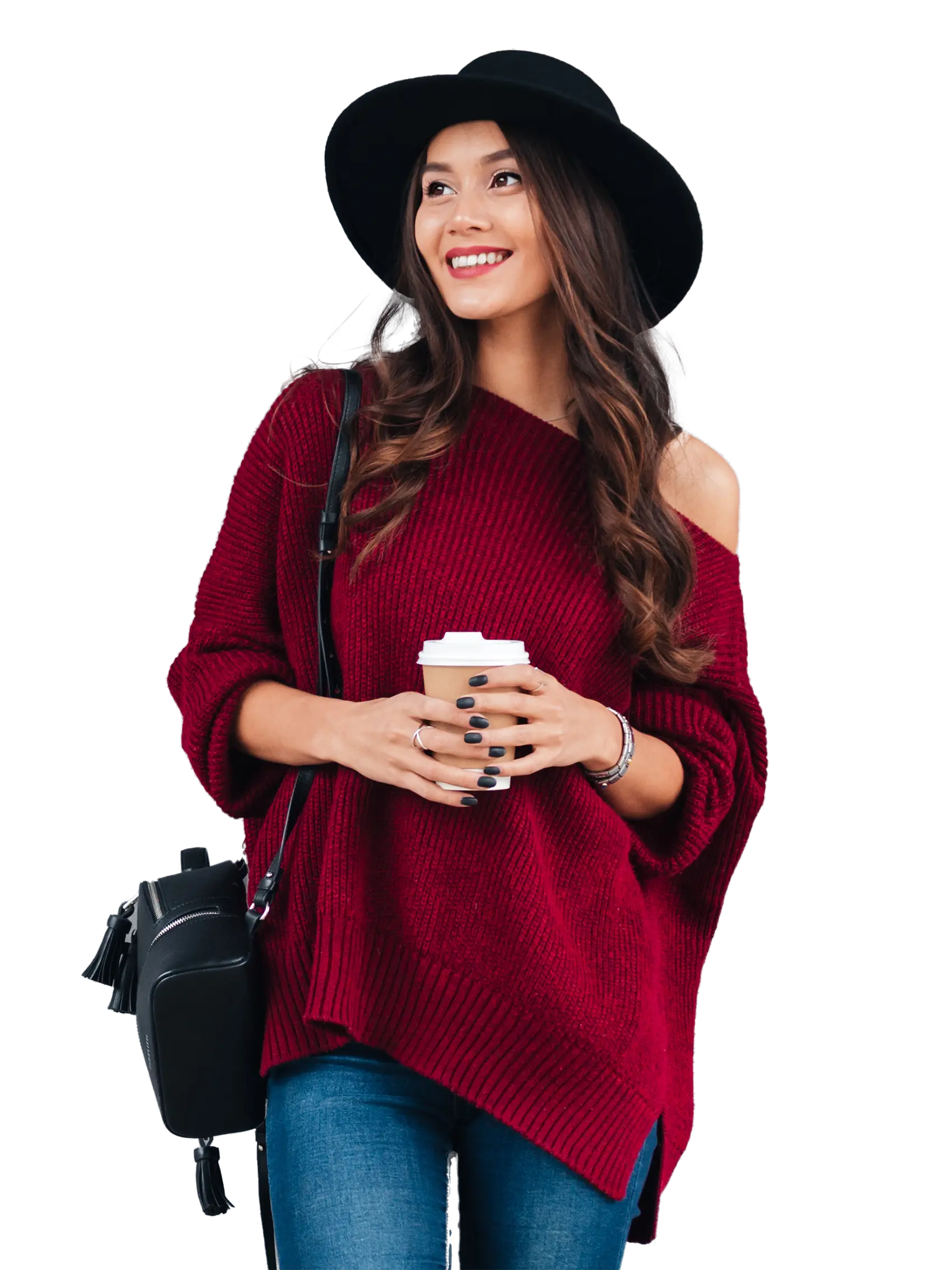Long knitted sweater - Image 1